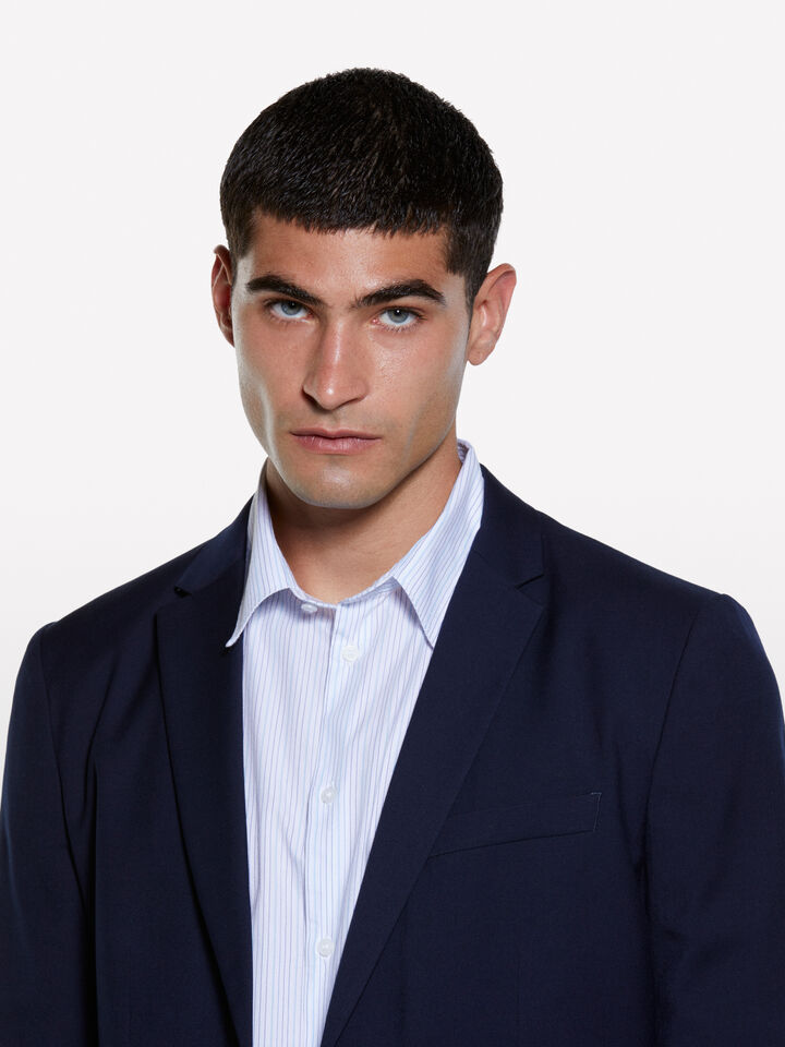 Μπλέιζερ sartorial μπλε σκούρο - μπλέιζερ ανδρικά - Σκουρο Μπλε | Sisley image number 4